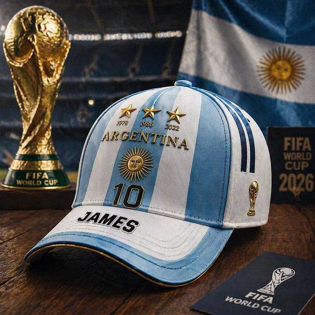 World Cup 2026 Argentina  - Personalized Classic Cap - Gift For Football Lovers, Sports Fans, Sports Lovers, World Cup