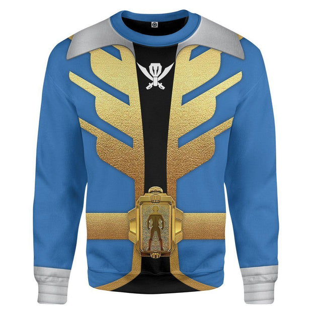 3D Power Rangers Megaforce Blue Ranger Custom Cosplay Costume Sweatshirt