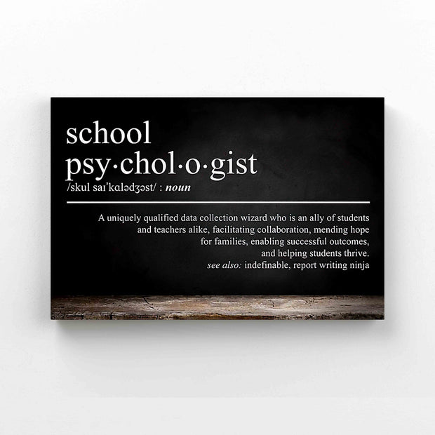 School Psychologist School Canvas HY209032Eh