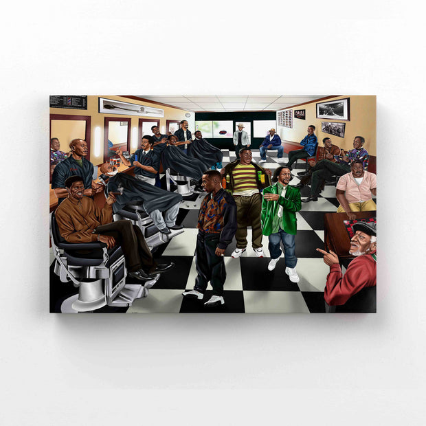 The Comedy Shop Comedians In Barbershop Comedians Canvas HY208004