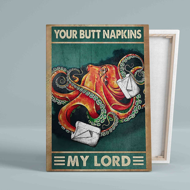 Your Butt Napkins Octopus My Lord Bathroom Toilet Paper Canvas QT306009Eh