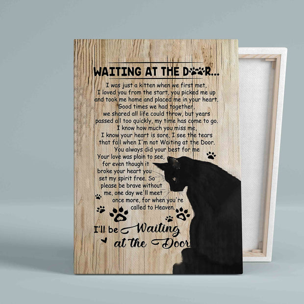 Waiting At The Door Cat Canvas QT303061Eg
