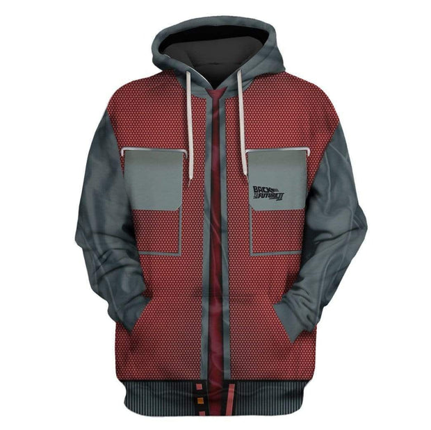 Back To The Future Movie Marty Mcfly Cosplay Costume - 3D Hoodie