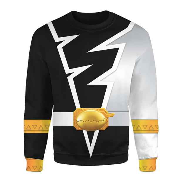 3D Power Rangers Dino Fury Black Ranger Custom Cosplay Costume Unisex Pullover Sweatshirt QT209151Hc