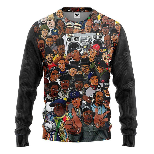 3D Best Rapper of Hiphop Custom Pullover Sweatshirt Ugly Sweater QT211675Hc