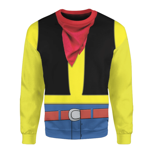 3D Lucky Luke Custom Cosplay Costume Pullover Sweatshirt Ugly Sweater QT210050Hc