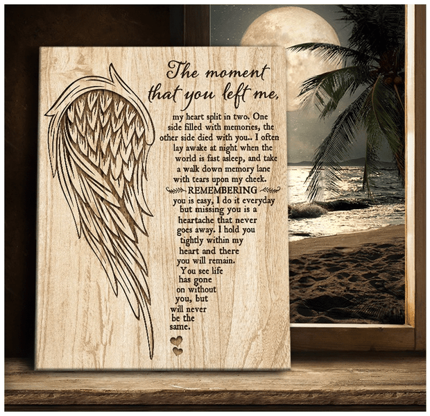 Memorial The Moment That You Left Me Wing Canvas HY207216Ee