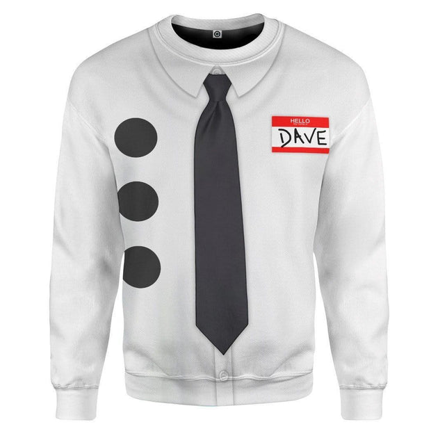 3D The Office Jim Halpert Halloween Costume Custom Cosplay Costume Pullover Sweatshirt Ugly Sweater QT210088Hc