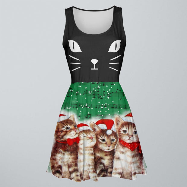 Christmas Cat - Skater Dress QT5111301