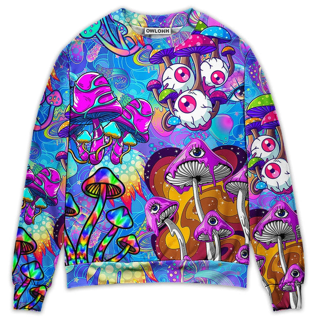 Hippie Mushroom Colorful Sweatshirt