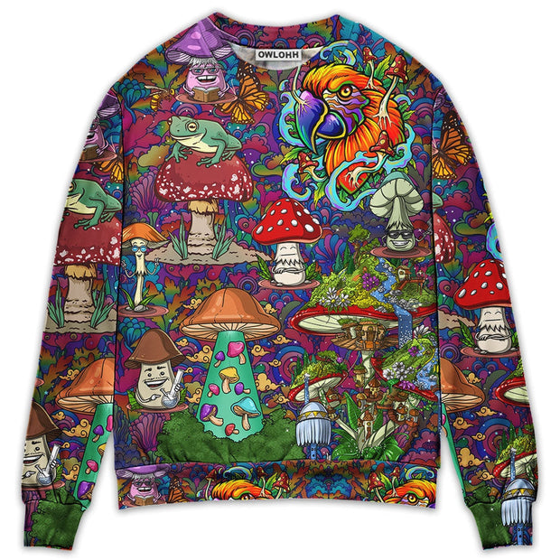 Hippie Mushroom Peace Lover Sweatshirt