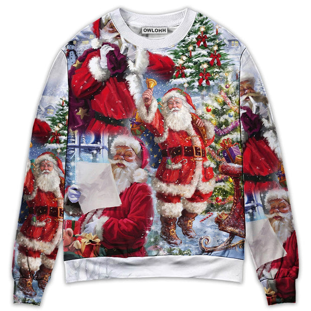 Christmas Santa Claus Is Coming To Town Sweatshirt QT211277Hc
