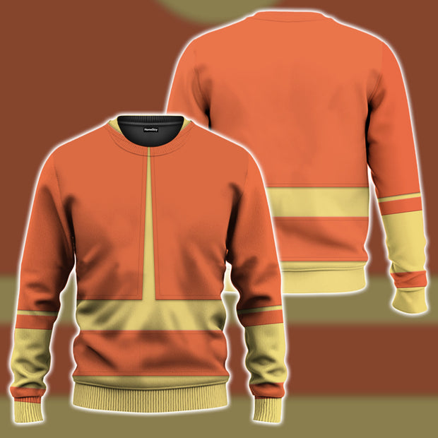 3D Aang The Last Airbender Custom Cosplay Costume Sweatshirt Ugly Sweater QT209228Hc