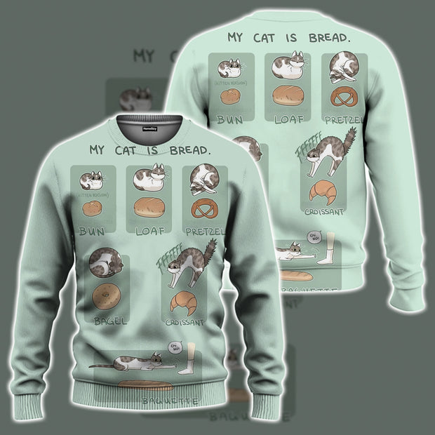 3D Cat Clothes Sweatshirt Ugly Sweater QT303341Hc