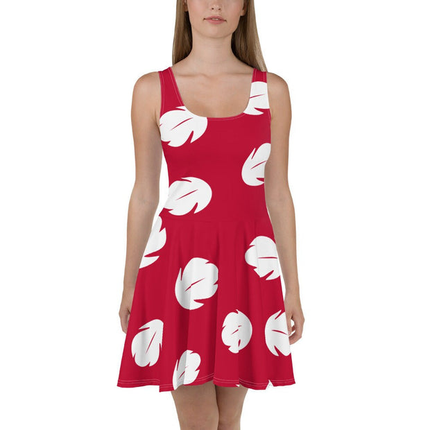 Hawaiian Friend Of Lovable Alien Cosplay Costume - Skater Dress