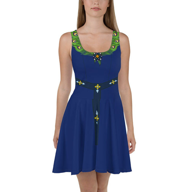 Giselle Is Peacocking In This Skater Dress