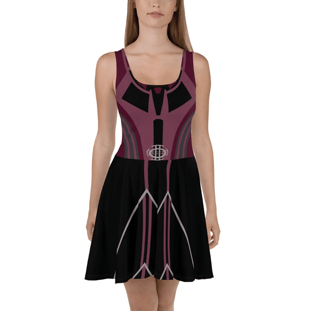 Red Witch Cosplay Costume - Skater Dress QT5081602