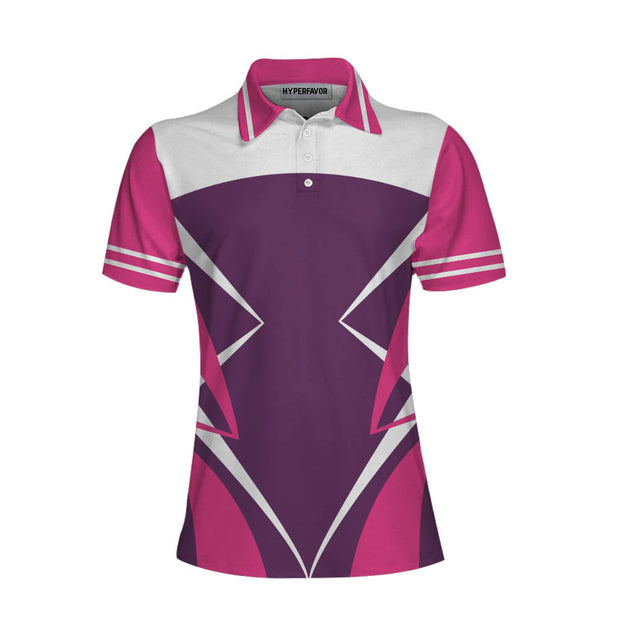 A Bad Day Of Golf Always Beats A Good Day Of Work Pink Short Sleeve Women Polo Shirt, Golf Shirt For Ladies, Cool Female Golf Gift