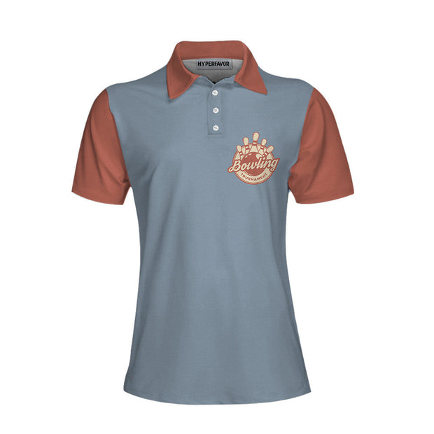 Grab Your Balls We Are Going Bowling V2 Short Sleeve Women Polo Shirt, Best Bowling Polo Shirt Design For Ladies