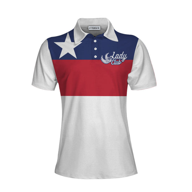 Lady Squad Texas Short Sleeve Women Polo Shirt, Texas Golf Shirt For Women
