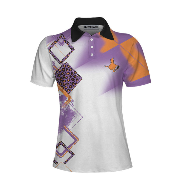 My Broom Broke So Now I Golf Short Sleeve Women Polo Shirt, Halloween Golf Shirt For Women