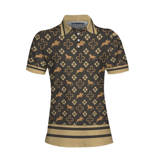 Women's Equestrian Polo Shirts Short Sleeve Women Polo Shirt