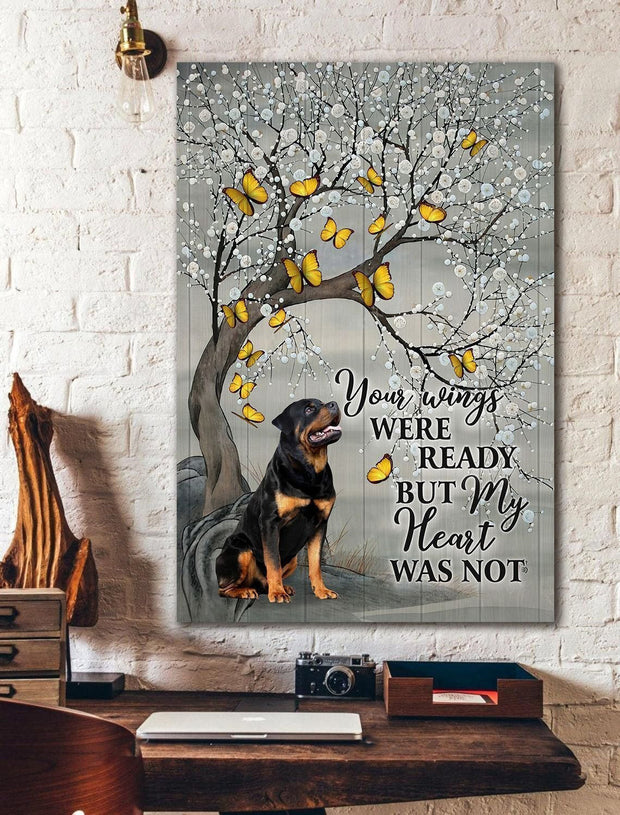Rottweiler Those we love walk with us everyday Canvas QT303203Ek