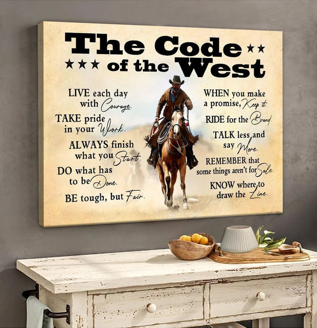 The Code of Cowboy Canvas QT212195Eh