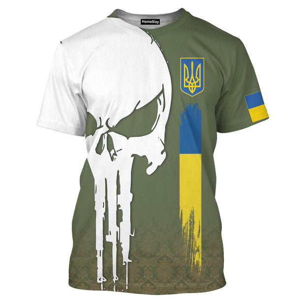 Slava Ukraini Ukraine Upport Ukrainian Flag Stand With Ukraine - 3D Tshirt