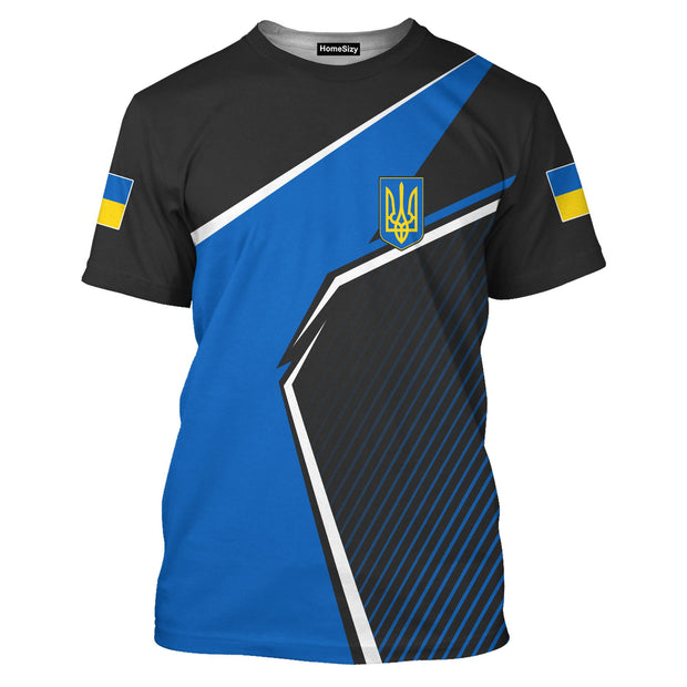 Ukraine Ukrainian Flag With Trident Symbol Ukraine - 3D Tshirt