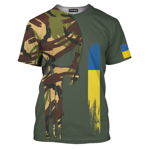 Ukraine Veteran Honor The Fallen Trident Ukraine - 3D Tshirt