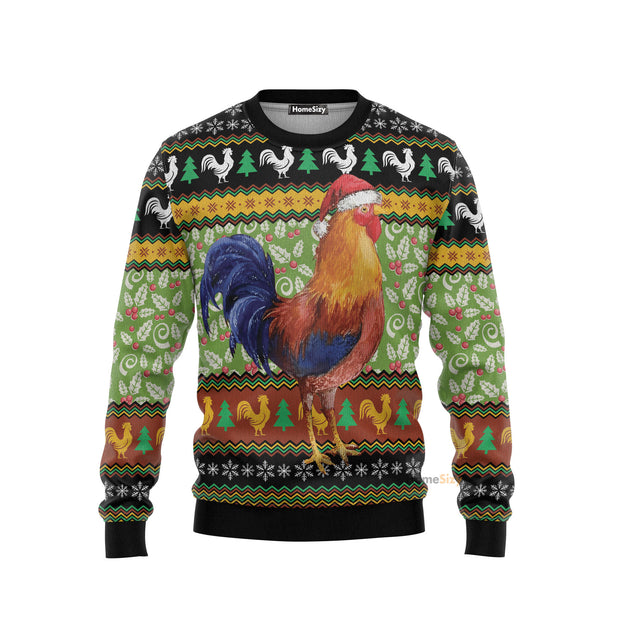 Chicken Cluck Ry Christmas Ugly Christmas Sweater