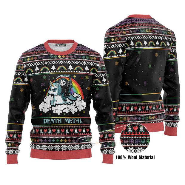 Ugly Sweater Best Gift For Christmas Xmas Sweater Best Gift For Christmas Xmas Death Metal Sweater Apparel QT212327Hj