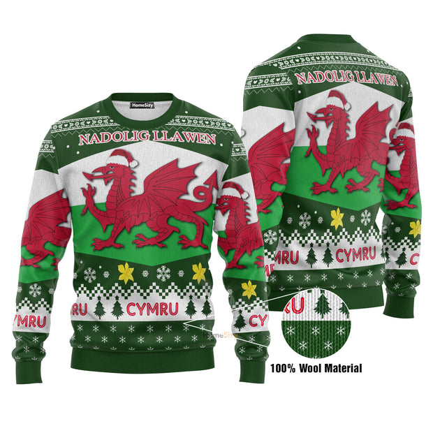 Wales Ugly Christmas Sweater 3D Printed Best Gift For Xmas Adult | US5619 QT212072Hj