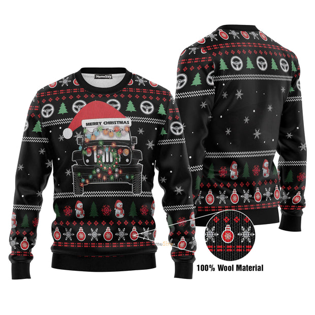 Jeep Merry Christmas Christmas Ugly Sweater