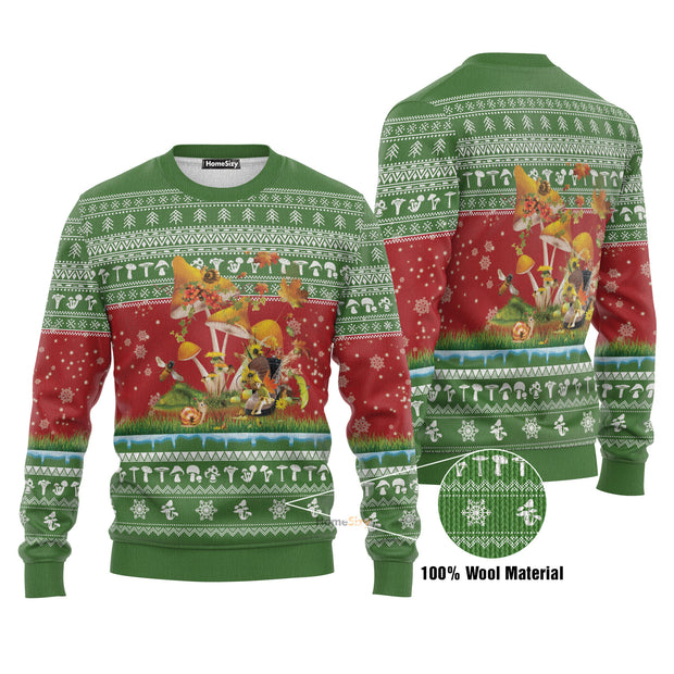 Amazing Mushroom Ugly Christmas Sweater 3D Printed Best Gift For Xmas Adult | US5138 QT211554Hj