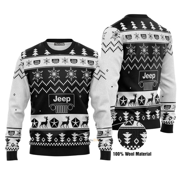 Jeep For Unisex Ugly Christmas Sweater