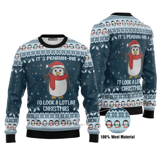 Cute Penguin Ugly Christmas Sweater 3D Printed Best Gift For Xmas US1533 QT210734Hj