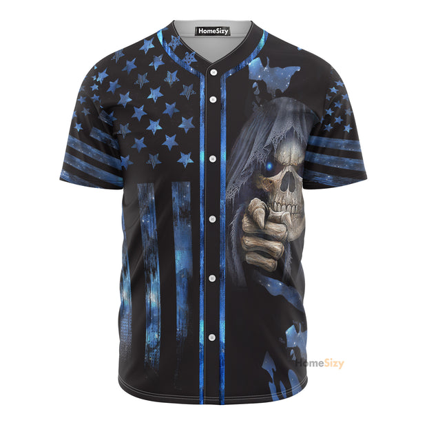 Skull Galaxy You My Friend Should Have Been Swallowed - Baseball Jersey