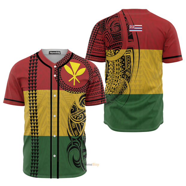 Kanaka Maoli Hawaiian - Baseball Jersey