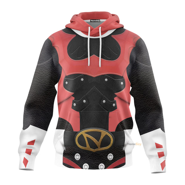 3D Psycho Rangers Red Psycho Custom Cosplay Costume Hoodie QT306172Hg