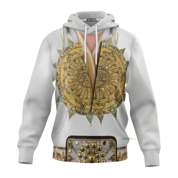 3D Elvis Presley Mexican Sundial Jumpsuit Custom Cosplay Costume Hoodie QT206328Hf