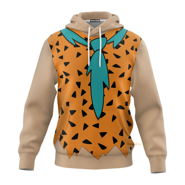 Fred Flintstone Custom Cosplay Costume Hoodie 3D QT210277Hf