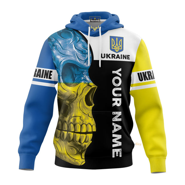 Personalized Custom Name Ukraine Hoodie American Grown With Ukrainian Roots Merch Support Ukraine 2022 QT212499Hf