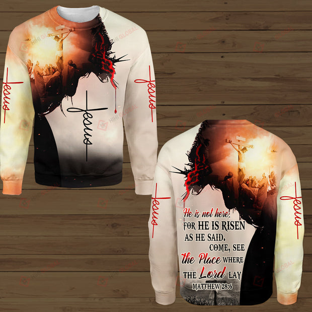 He is Risen Lord Sweatshirt QT303351Tf