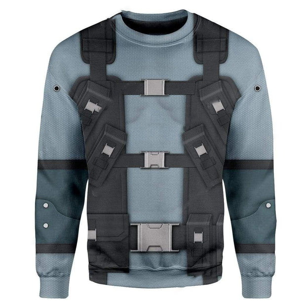Solid Snake Metal Gear Custom Cosplay Costume Sweatshirt Ugly Sweater QT206178