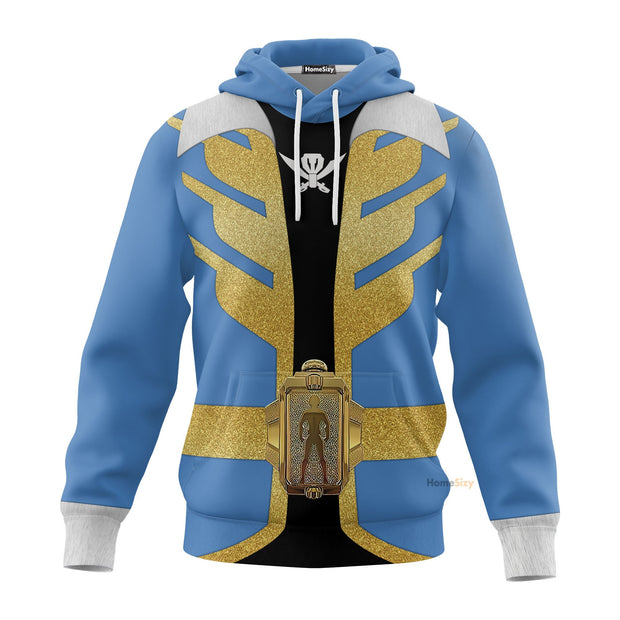3D Power Rangers Megaforce Blue Ranger Custom Cosplay Costume Tshirt Hoodie QT308426