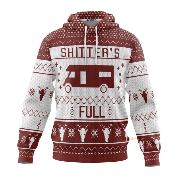 3D Shitters Red Custom Cosplay Hoodie Apparel QT210027Hg
