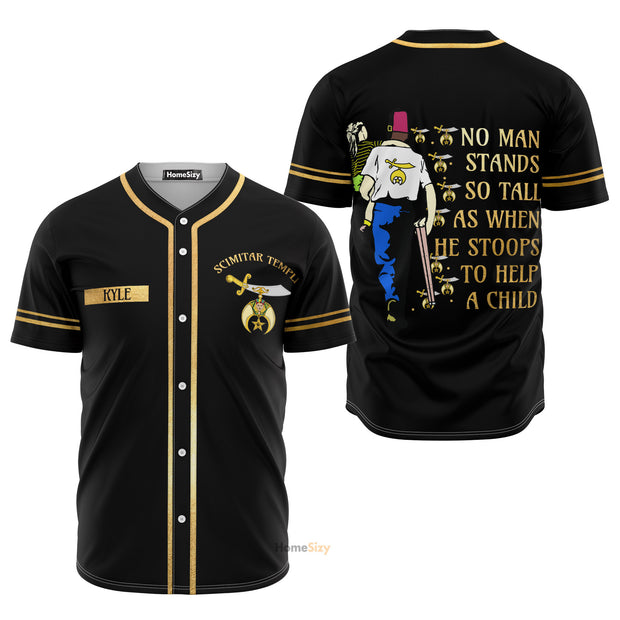 Custom Name Proud To Be Shriners - Personalized Baseball Jersey