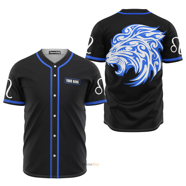 Custom Name Leo Appealing Zodiac - Personalized Baseball Jersey